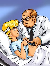 Skinny patient screws his fleshy doc